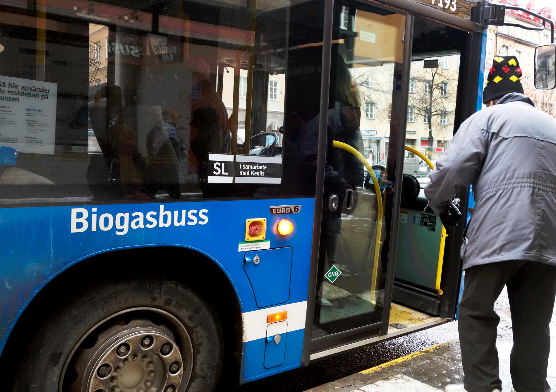 Den regionala kollektivtrafiken i Sverige körs nu till 90 procent med förnybara drivmedel. Arkivbild.
