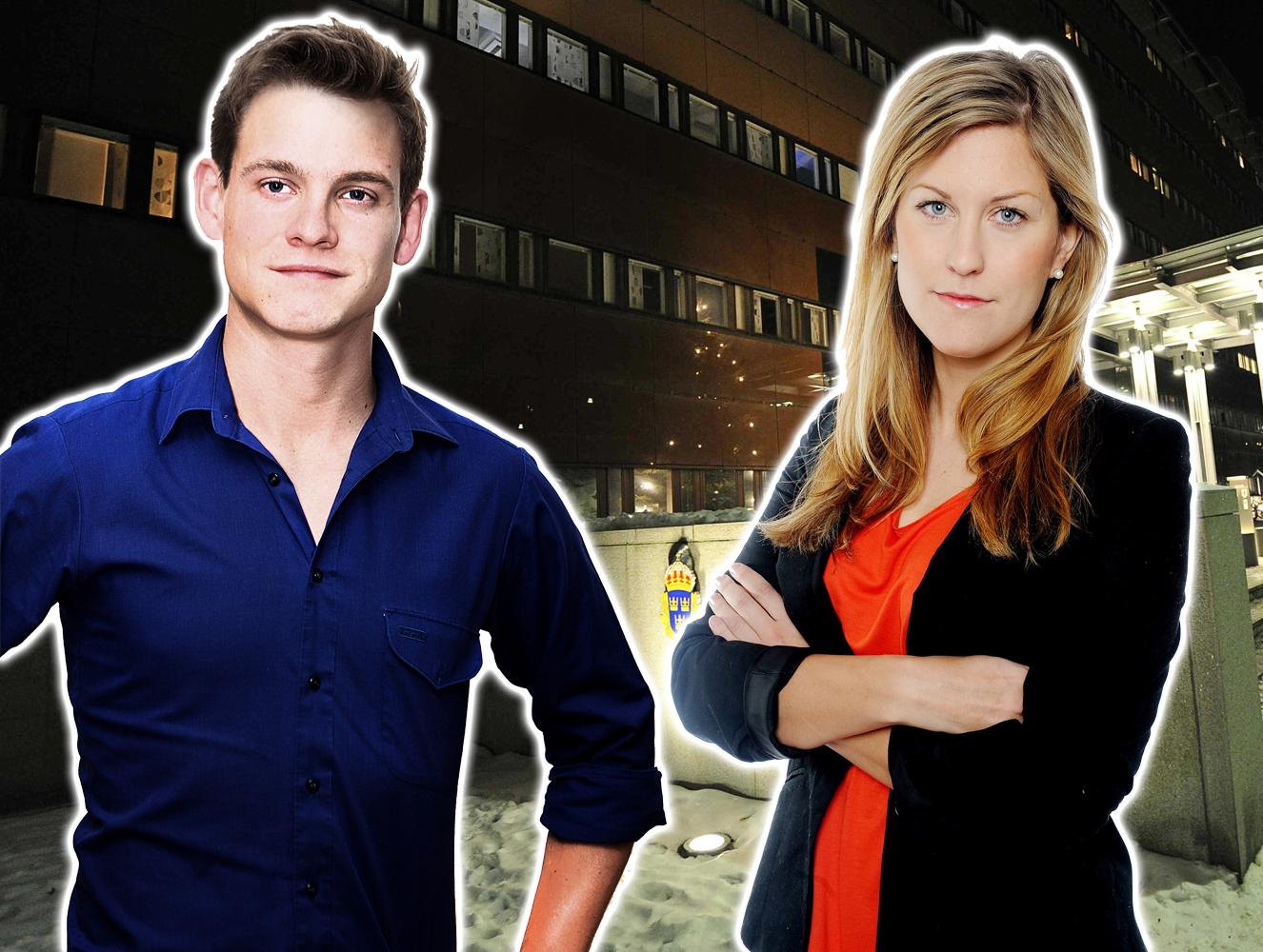 Martin Ekelund och Josefin Sköld, reportrar på Aftonbladet.