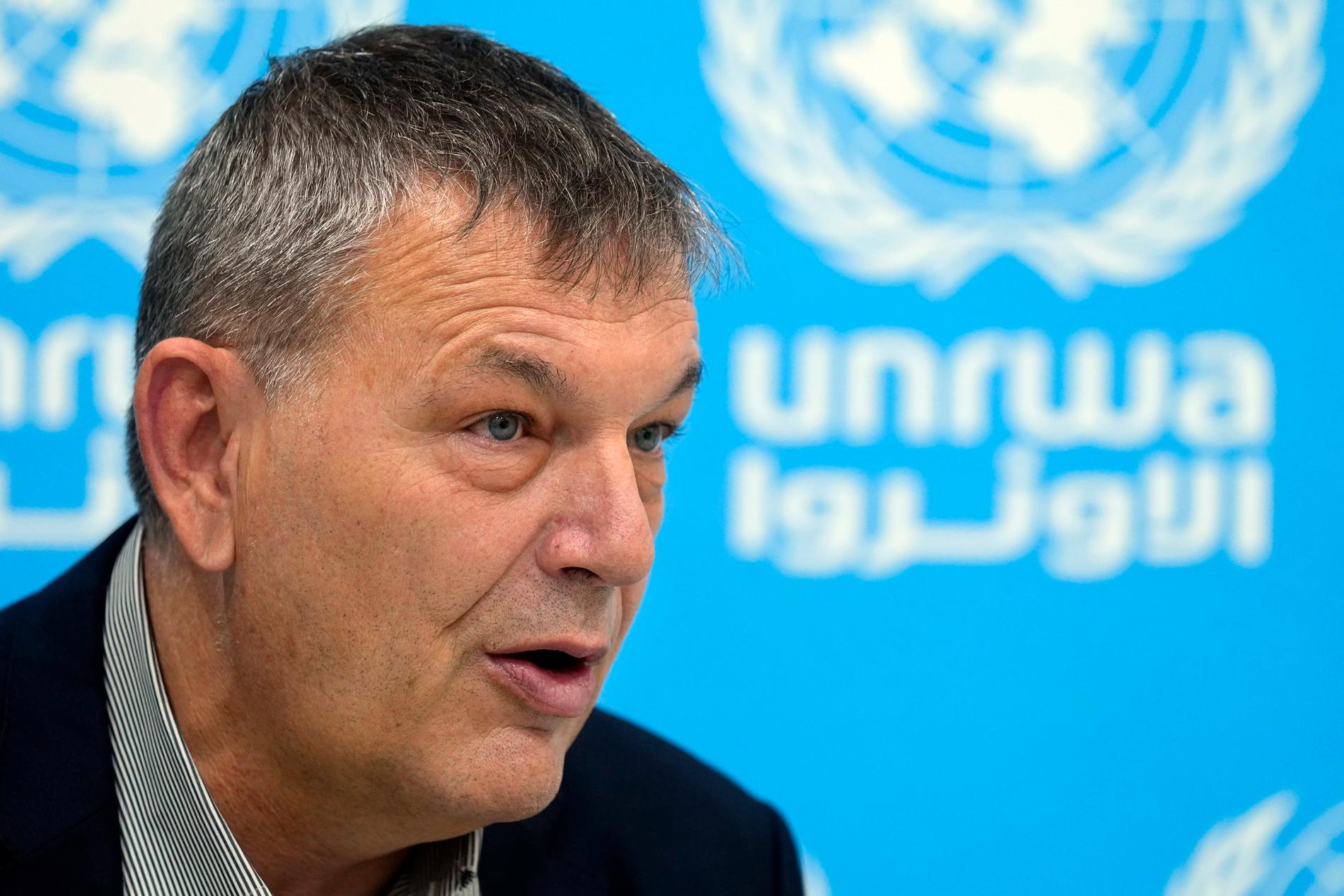 FN-organet Unrwas högsta chef Philippe Lazzarini är hårt pressad av anklagelserna om anställdas samröre med terrorstämplade Hamas. Israels utrikesminister Israel Katz har uppmanat honom att lämna sin post. Arkivbild.