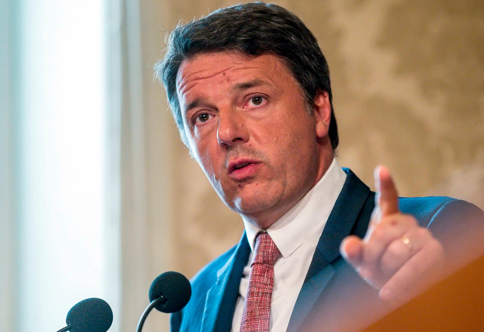Italiens tidigare premiärminister Matteo Renzi startar ett nytt parti. Arkivbild.