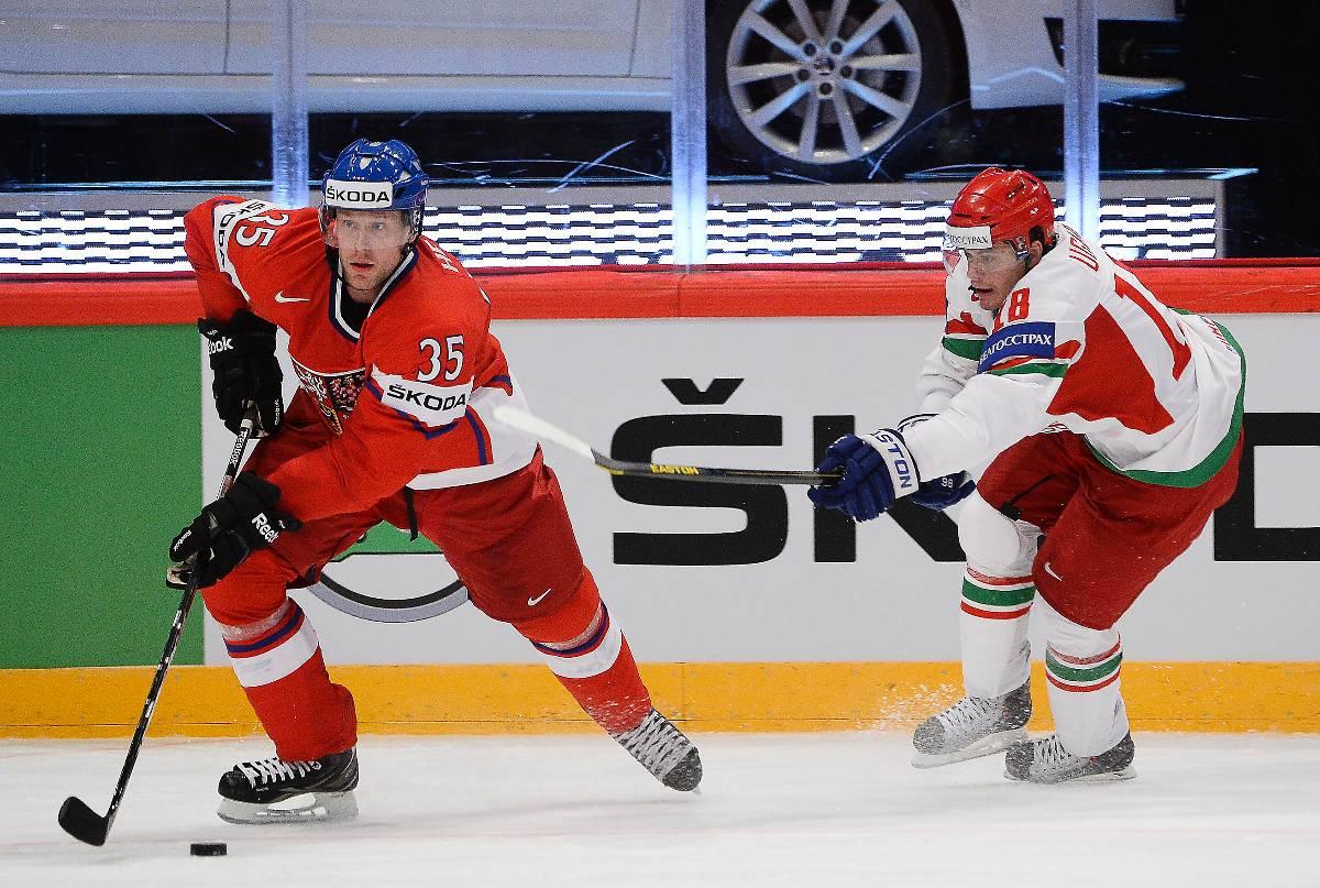 Jan Hejdas Tjeckien inledde med 2–0 mot Vitryssland. I kväll väntar Sverige. Foto: AFP