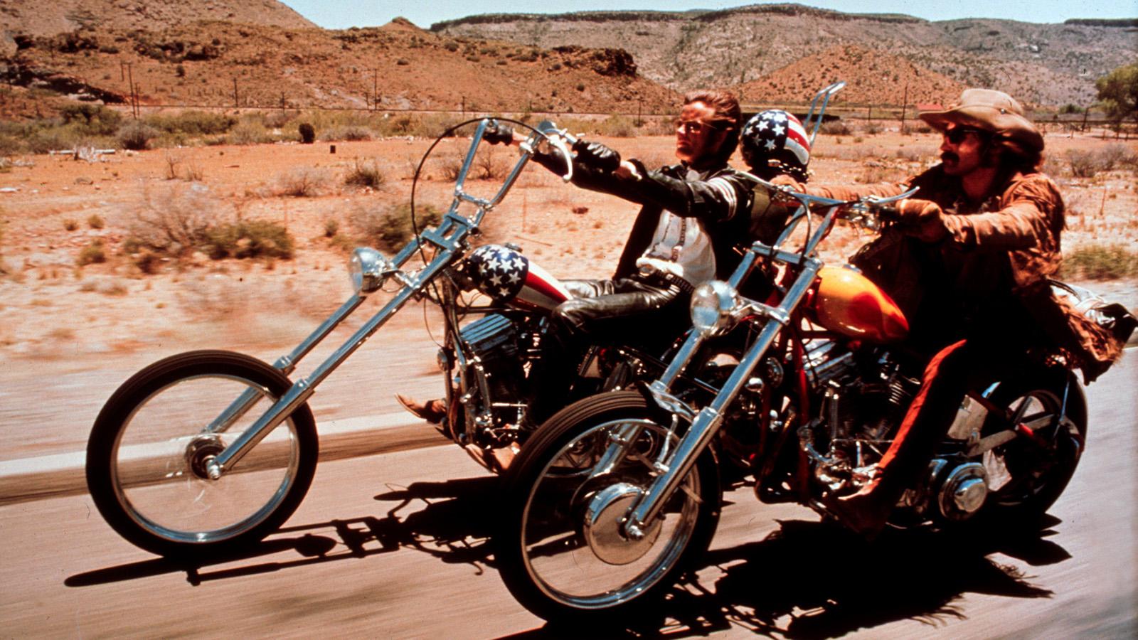 Peter Fonda (till vänster) och Dennis Hopper i ”Easy rider”.