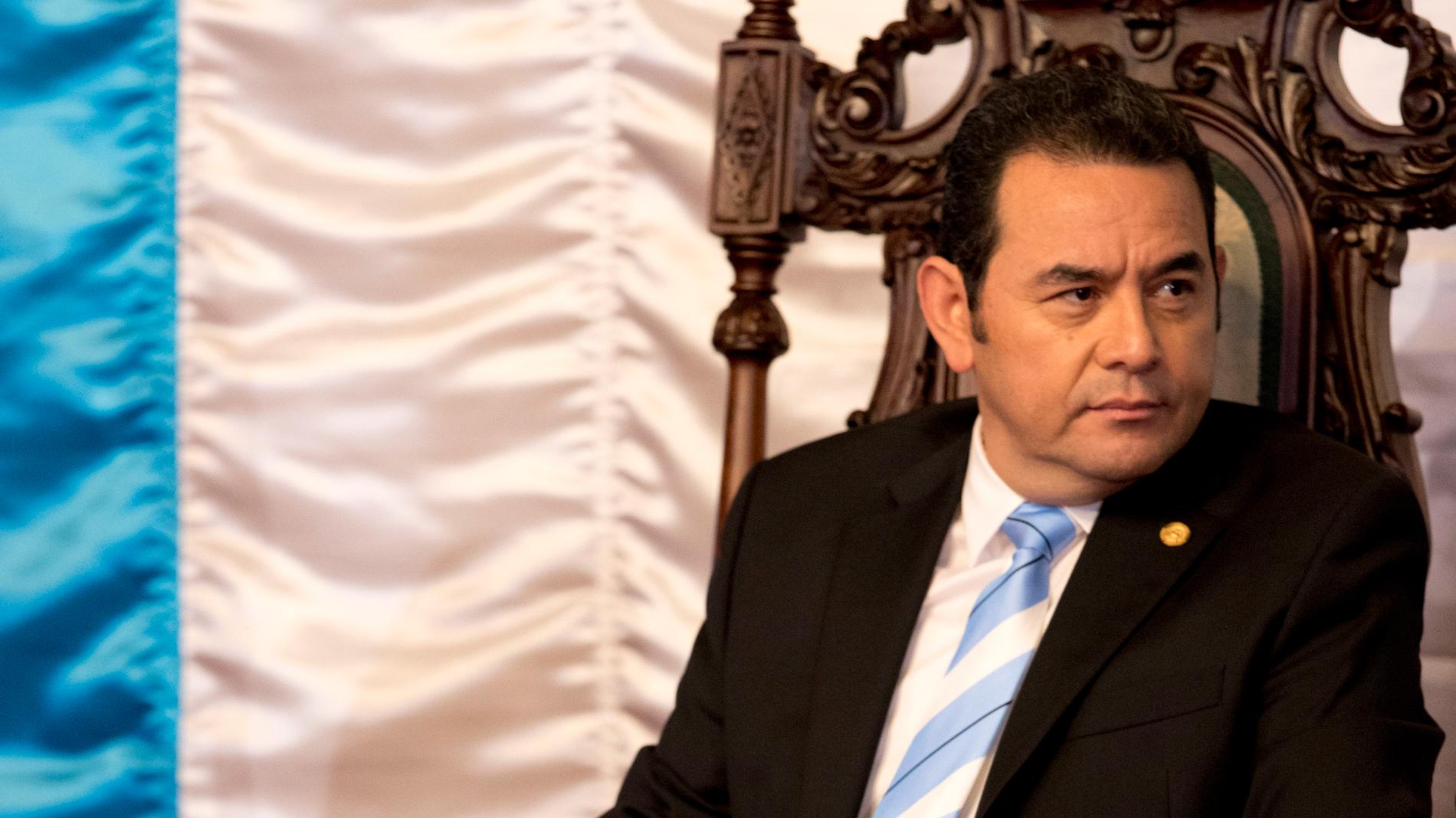 Guatemalas president Jimmy Morales. Arkivbild.