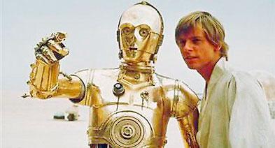 C-3PO ”Star wars”-ikon som talar över sex miljoner språk men har svårt att veta när hen ska vara tyst.