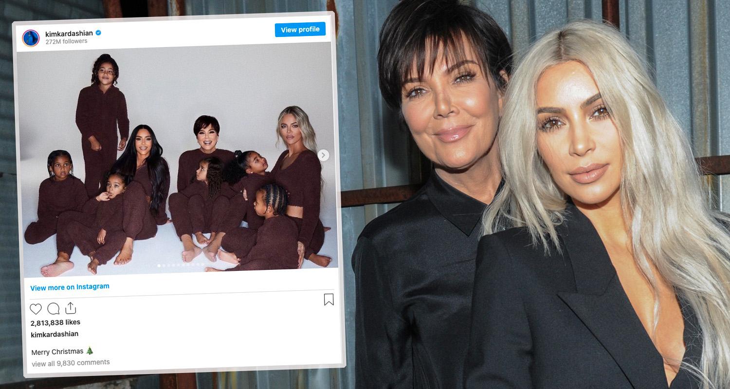 Familjen Kardashians julkort har skapat spekulationer om varför vissa familjemedlemmar lyser med sin frånvaro.
