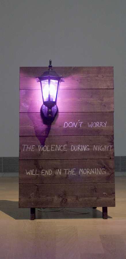 Jonas Nobel: "Don"t Worry the Violence During Night Will End In the Morning, 2004.