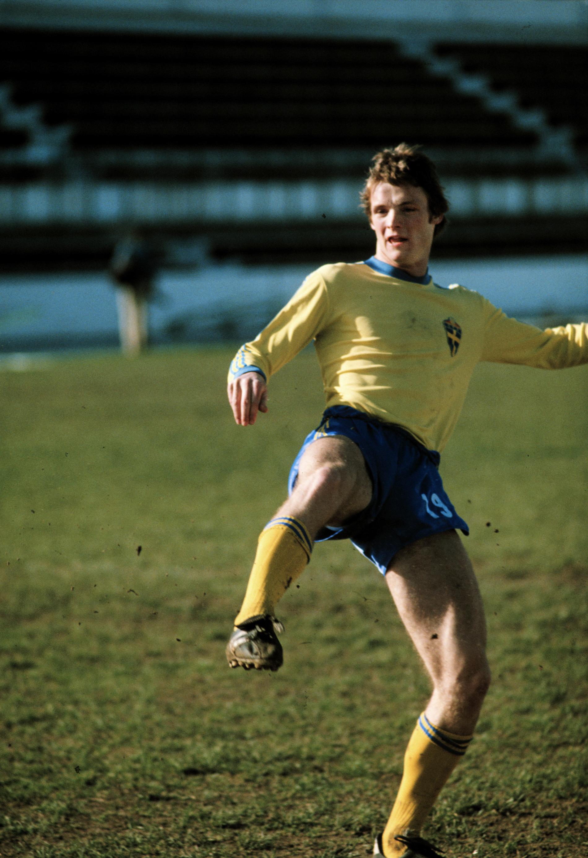 Torbjörn Nilsson i 1978-års matchdräkt.