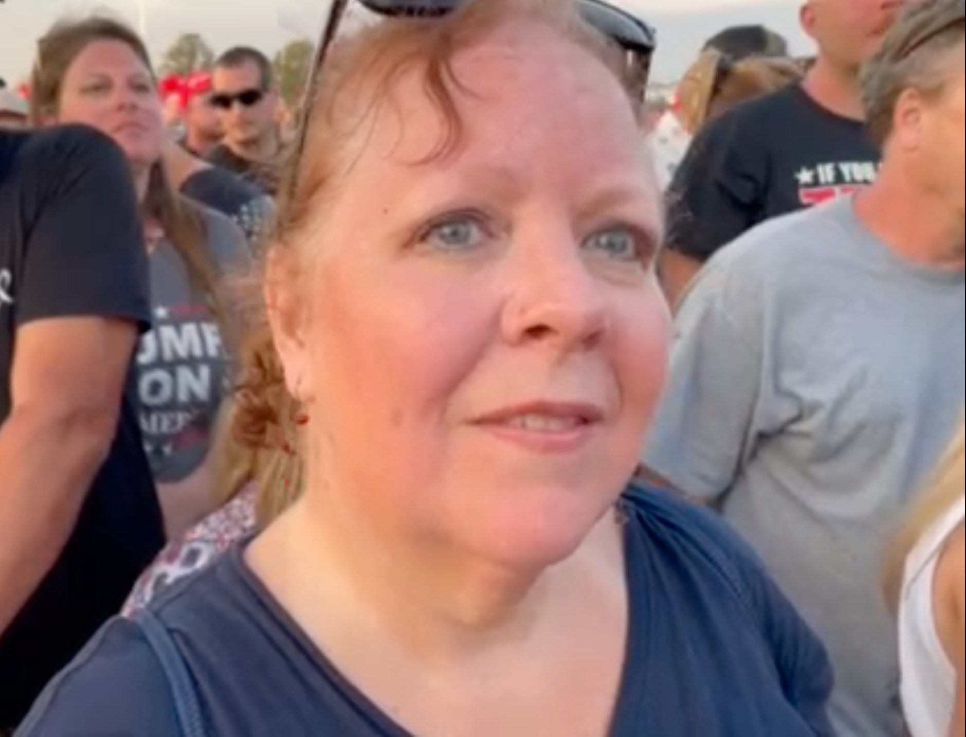 Cindy Martin, 61, körde i fem timmar för att få se Trump igen.