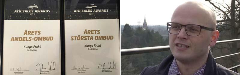 Sadri Shabani och Kungs Frukt i Trollhättan tog storslam på ATG Sales Awards