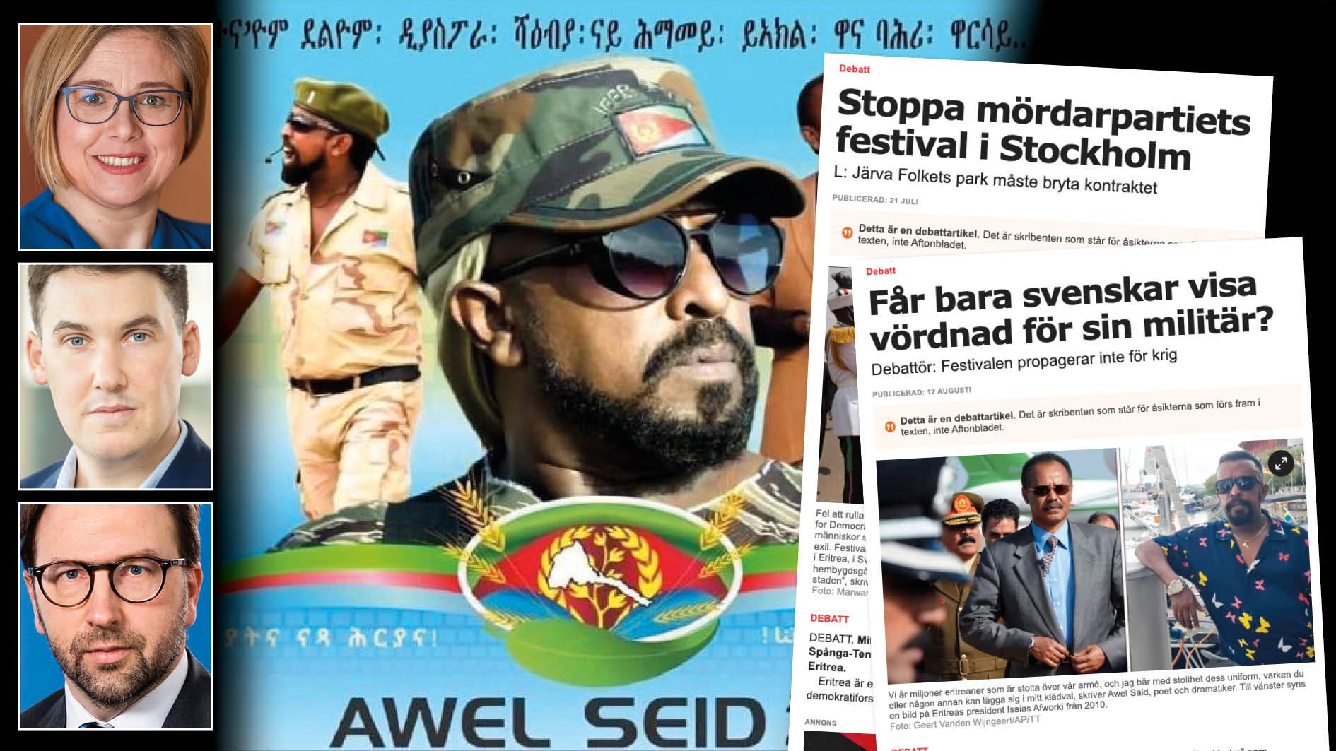 Vi kan inte tolka Awel Seids attack mot Åsa Nilsson Söderström på annat sätt än att den eritreanska regimen är stressad och rädd att förlora de intäkter man samlar in i Sverige. Slutreplik från Liberalerna om den eritreanska festivalen.