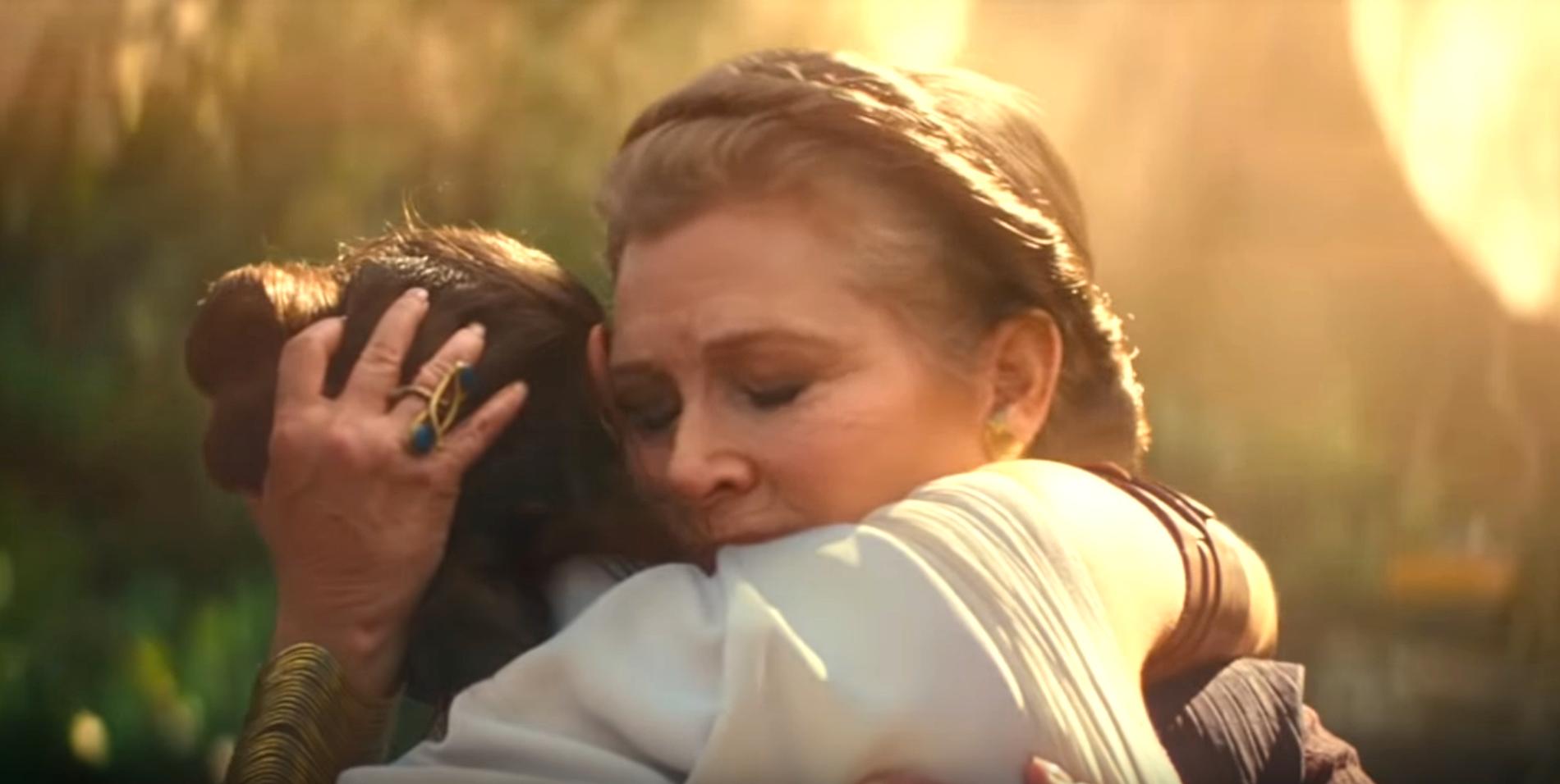 Carrie Fisher i ”Star wars: The rise of Skywalker”.