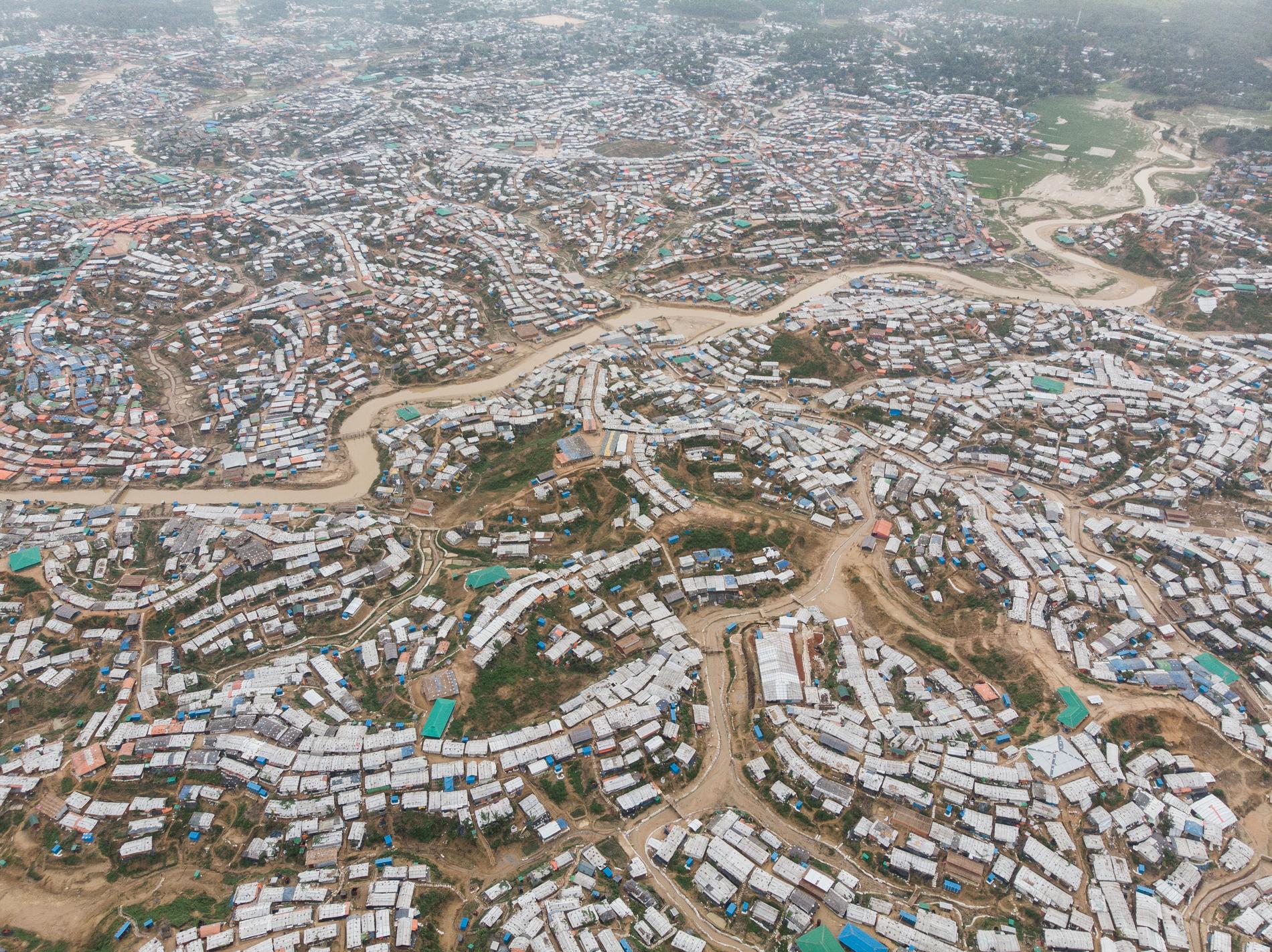 Närmare en miljon rohingyer bor i flyktinglägren i södra Bangladesh. Arkivbild.