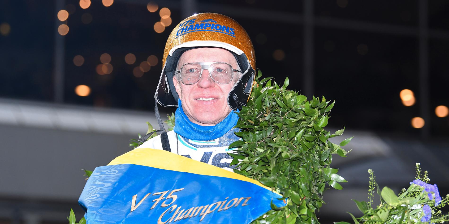 Örjan Kihlström tog för första gången i sin karriär hem V75 Champions. 