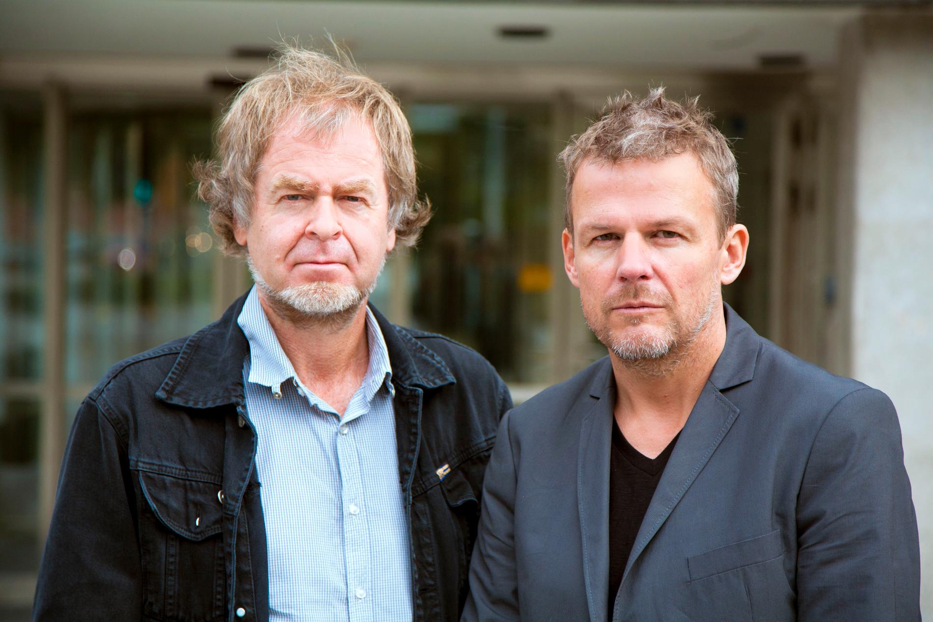 Ingemar Persson och Axel Arnö på SVT:s dokumentärredaktion.