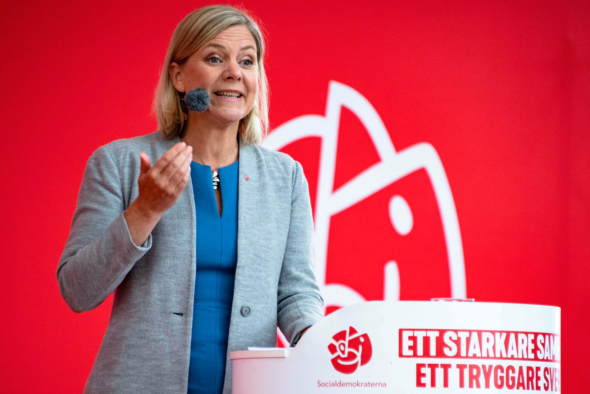 Magdalena Andersson, idag finansminister. Många tror att hon snart kan ta över ledningen av Socialdemokraterna, när Stefan Löfven lämnar.