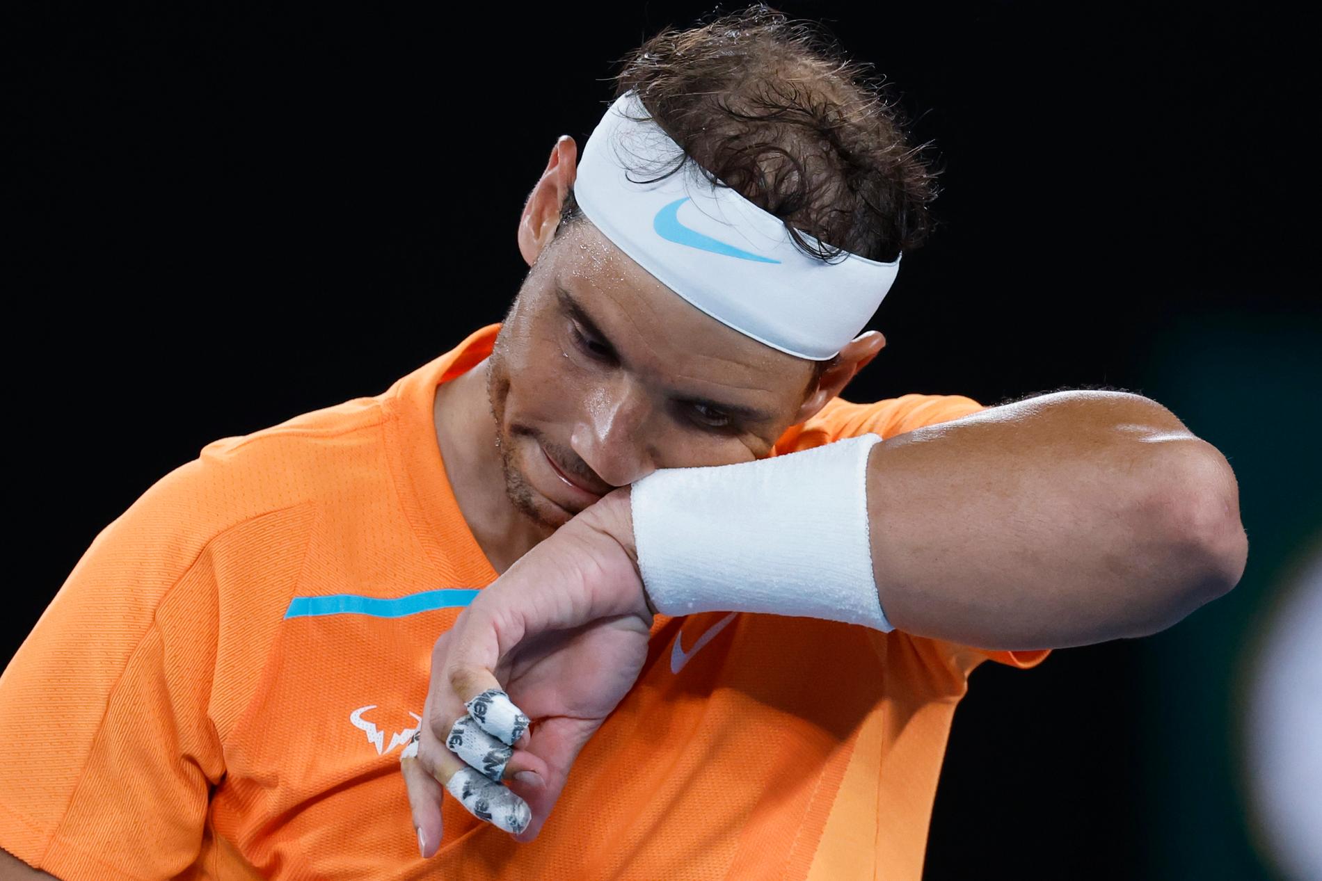 Rafael Nadal missar Franska öppna.