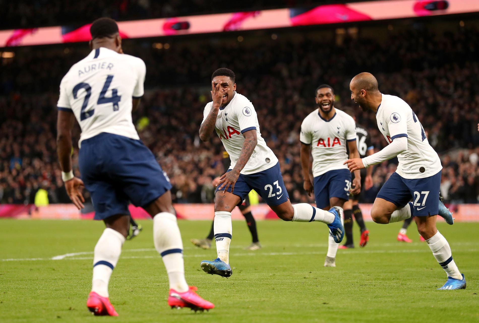 Tottenhams Steven Bergwijn gjorde mål i debuten för Tottenham