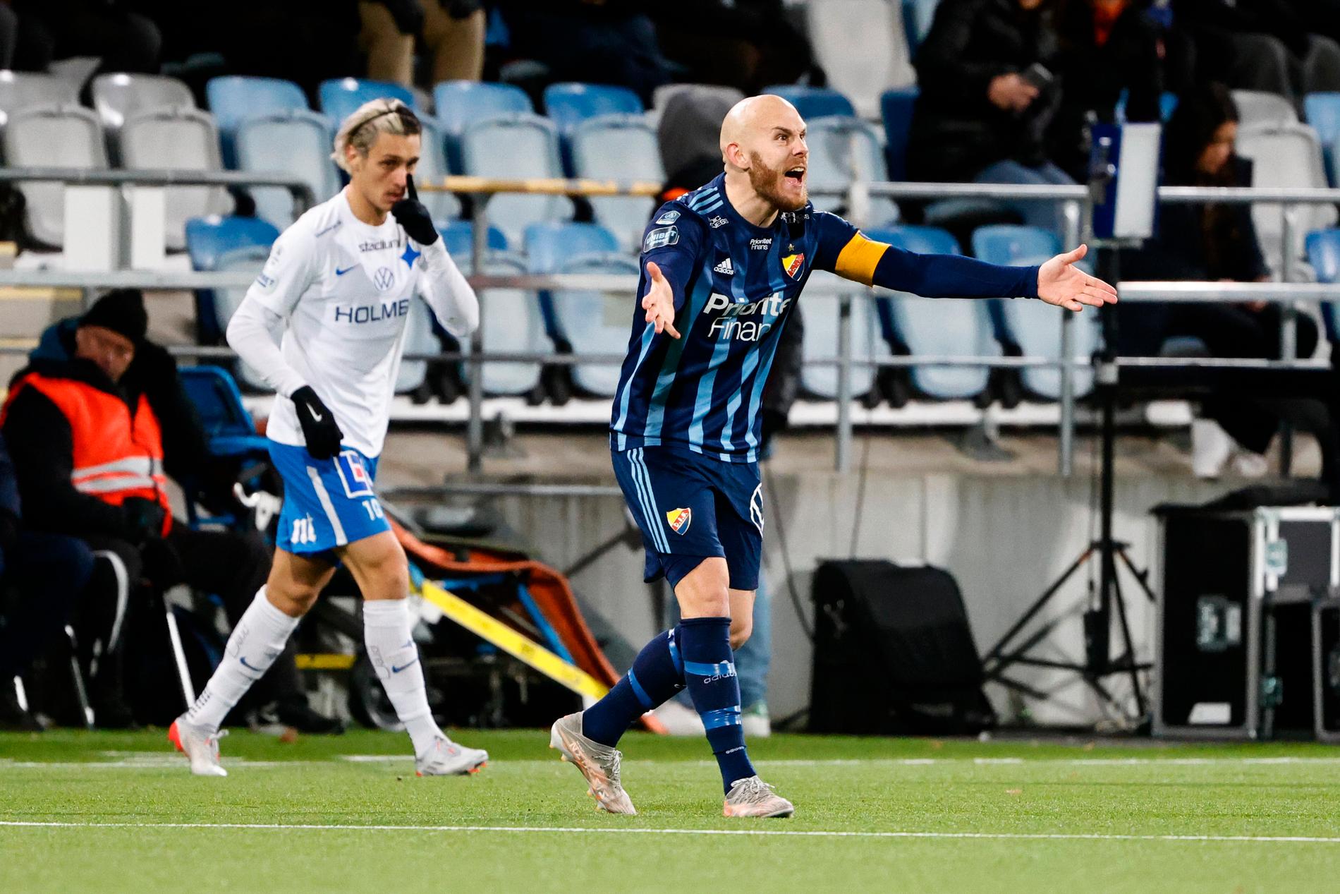 Magnus Eriksson under matchen mot Norrköping. 
