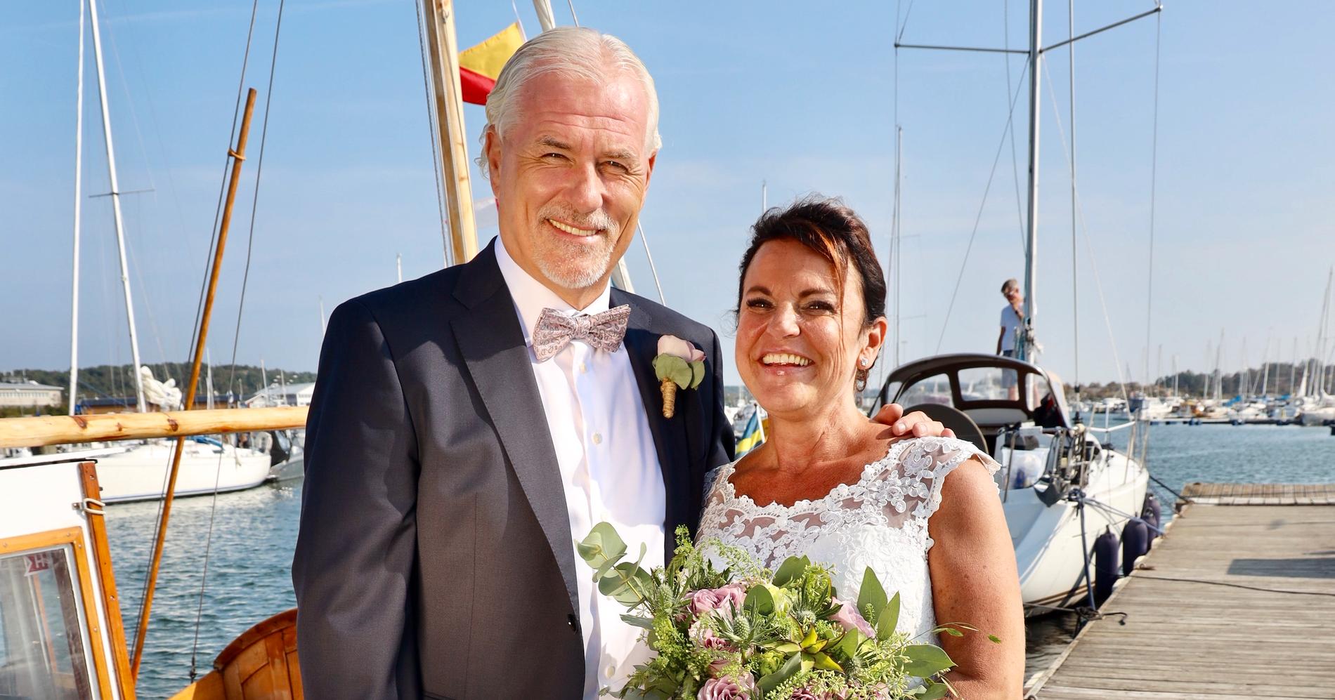Glenn Hysén och Camilla Lendott gifte sig i slutet av sommaren.