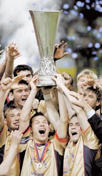 CSKA de glada 2004 vann moskvalaget Uefa-cupen.