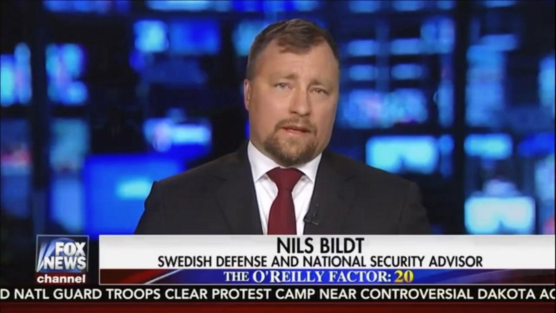 Nils Bildt dök upp som sakkunnig i Fox News.