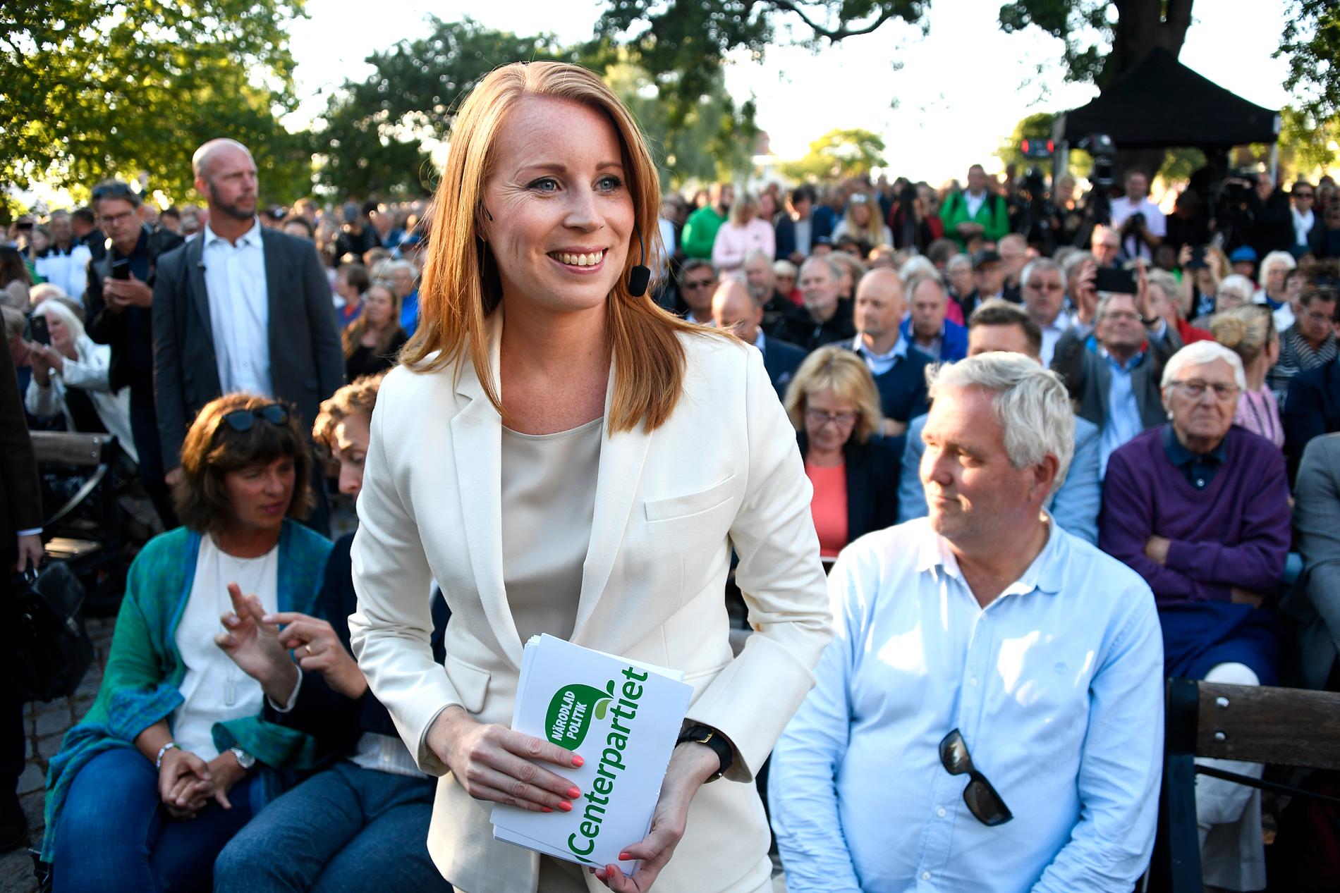Under tisdagen höll Centerpartiets partiledare Annie Lööf tal i Almedalen.