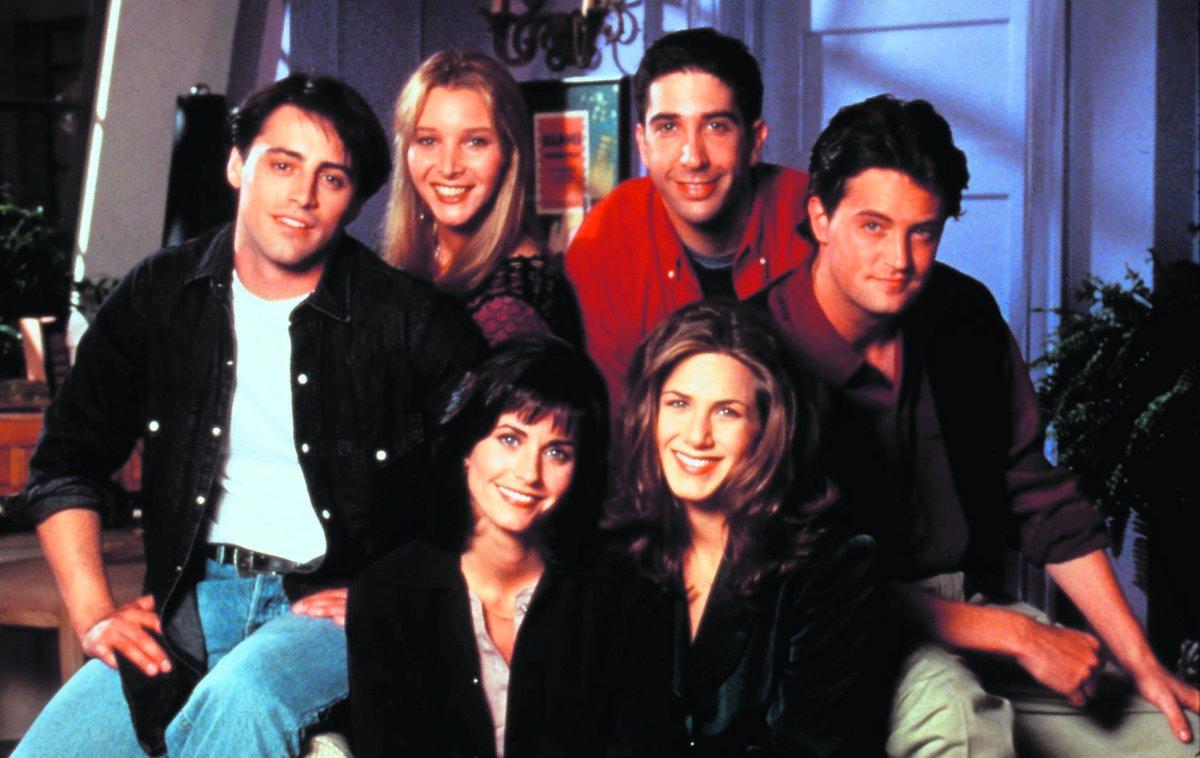 HADE 30 MILJONER TITTARE ”Vänner”-gänget 1996. Matt Leblanc, Lisa Kudrow, Courteney Cox, David Schwimmer, Jennifer Aniston och Matthew Perry.