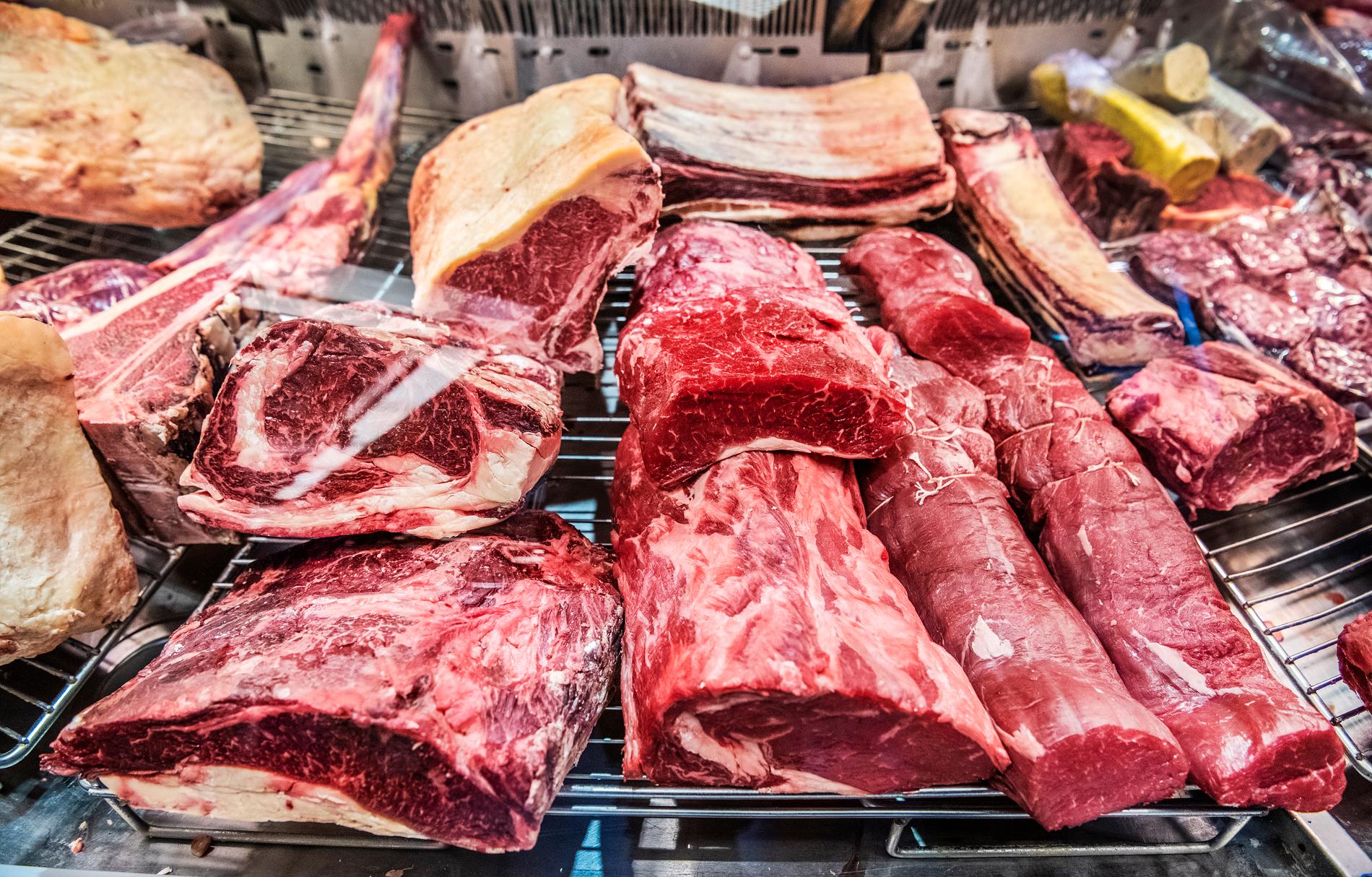 Köttimporten minskar. Arkivbild.