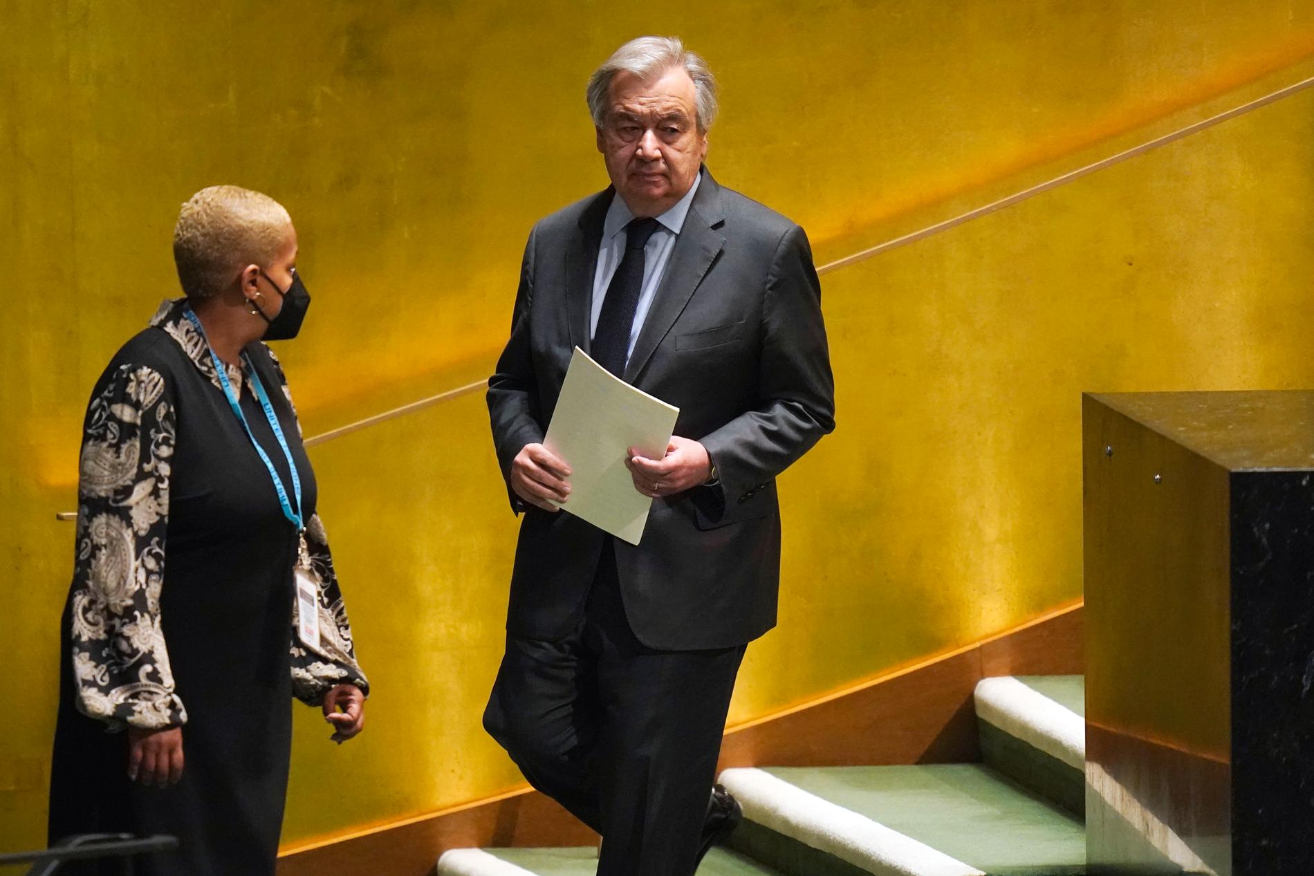 António Guterres. Bild från februari.