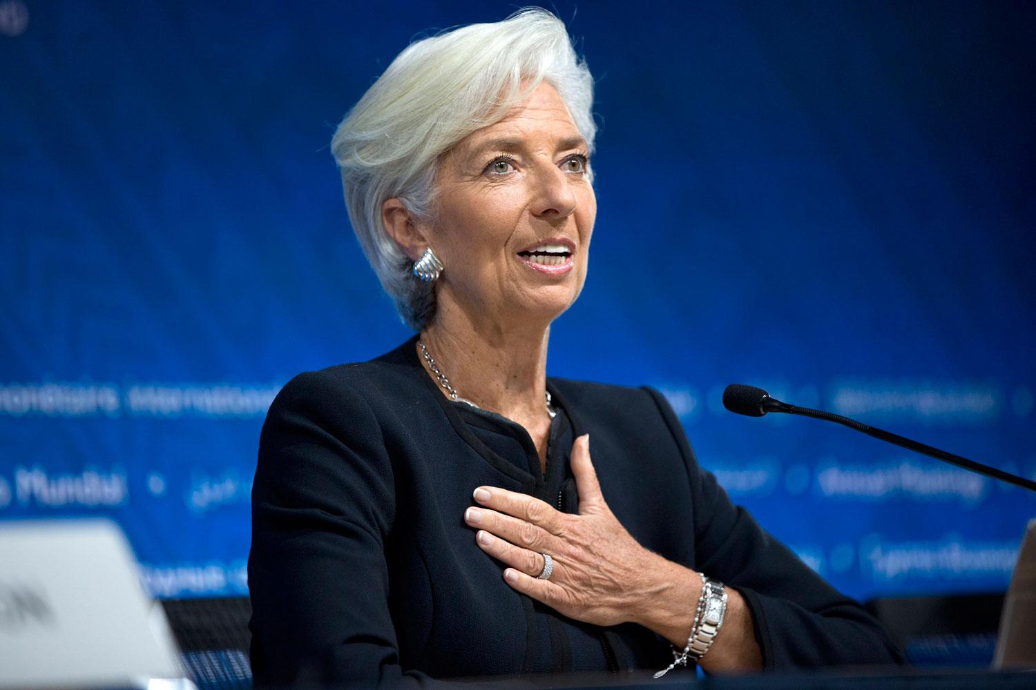 Internationella valutafondens ordförande Christine Lagarde.