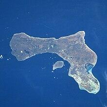 Ön Bonaire i Karibien. 