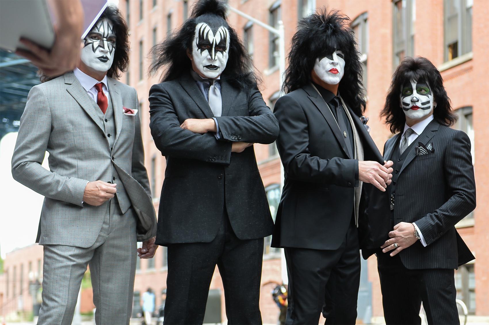 Paul Stanley, Gene Simmons, Eric Singer and Tommy Thayer i Kiss.