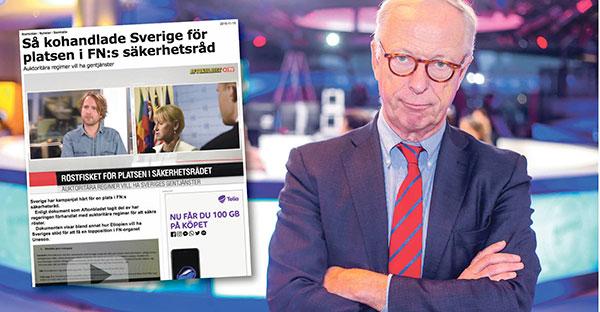 Ett land kan inte föra två olika sorters utrikespolitik samtidigt, skriver Gunnar Hökmark efter Aftonbladets avslöjande om kampanjen för att få en plats i FN:s säkerhetsråd.