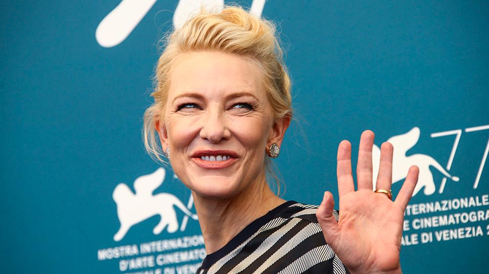 Cate Blanchett på filmfestivalen i Venedig.