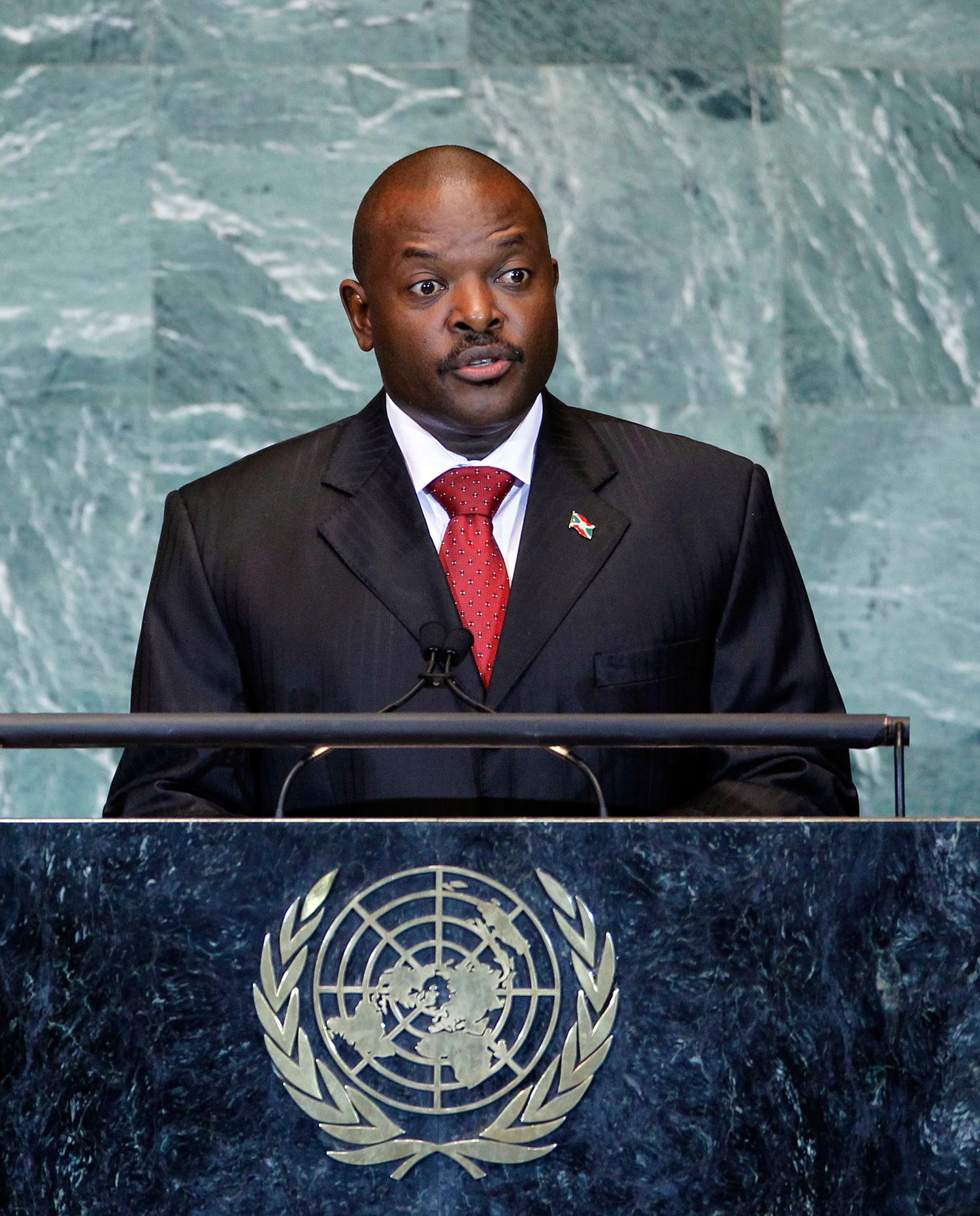 Burundis president Pierre Nkurunziza.