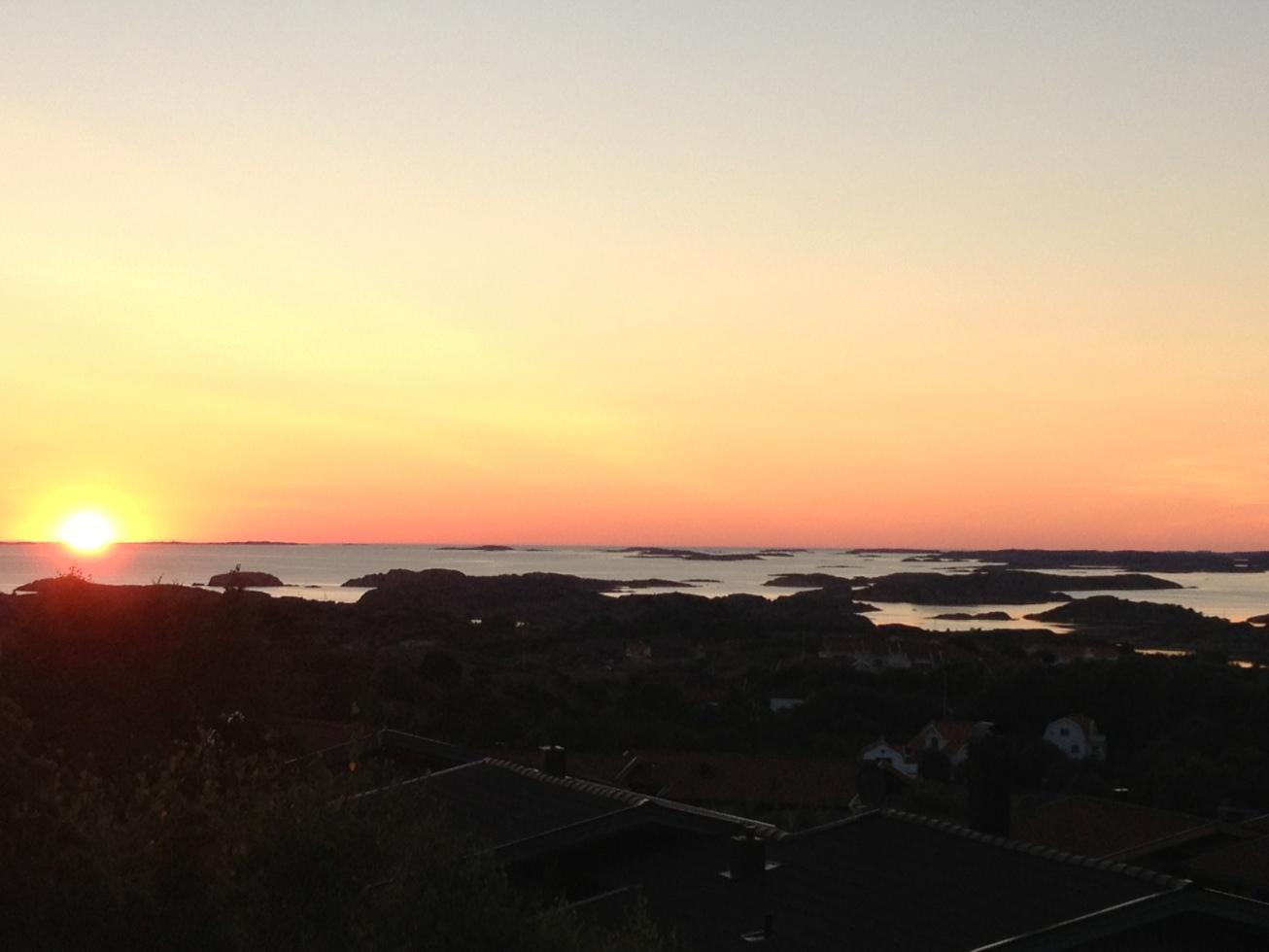 En mycket fin solnedgång i vackra Bohuslän