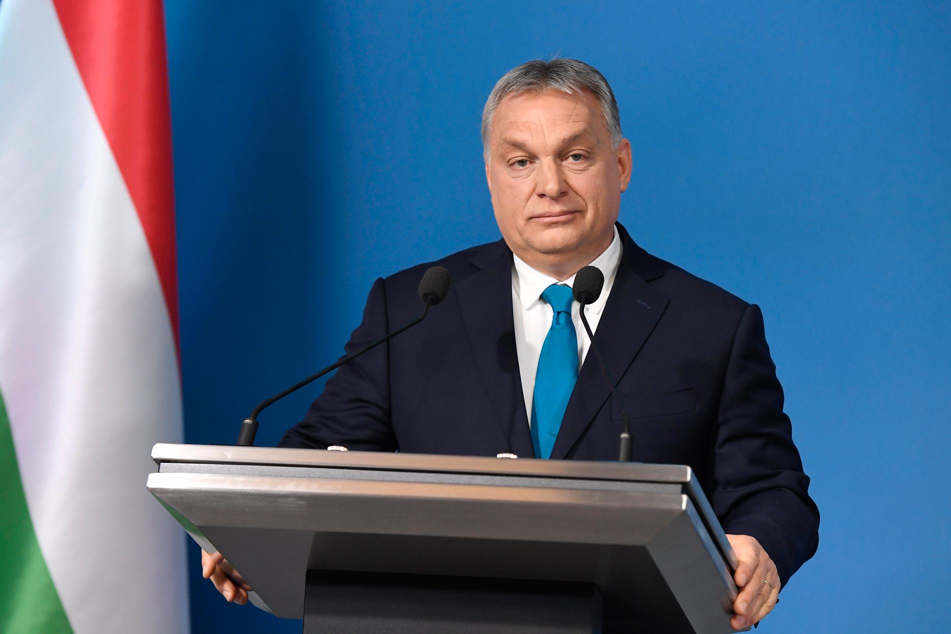 Ungerns premiärminister Viktor Orbán kan komma att byta partigrupp i EU. Arkivfoto.