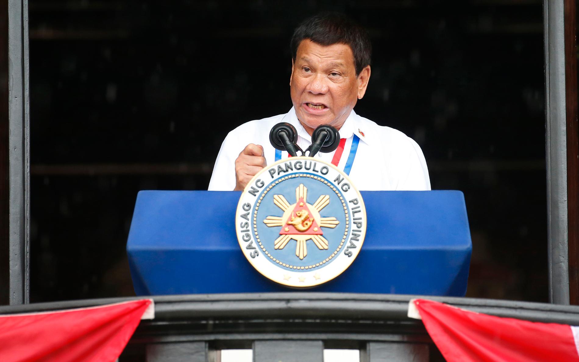 Filippinernas president Rodrigo Duterte har gjort sig ökänd för att kalla folk för ”horunge”.
