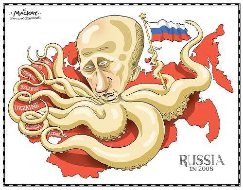 En av Putin-karikatyrerna i Aleksej Moskalevs sociala medier, på sajten Odnoklassniki.