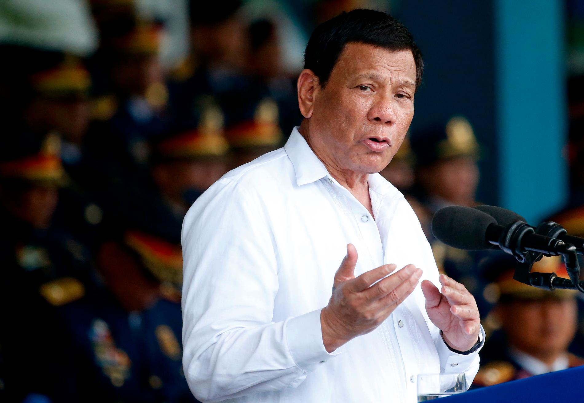 Med det nyvunna stödet i senaten väntas Rodrigo Duterte bland annat återinföra dödsstraffet för handel med narkotika. Arkivbild.