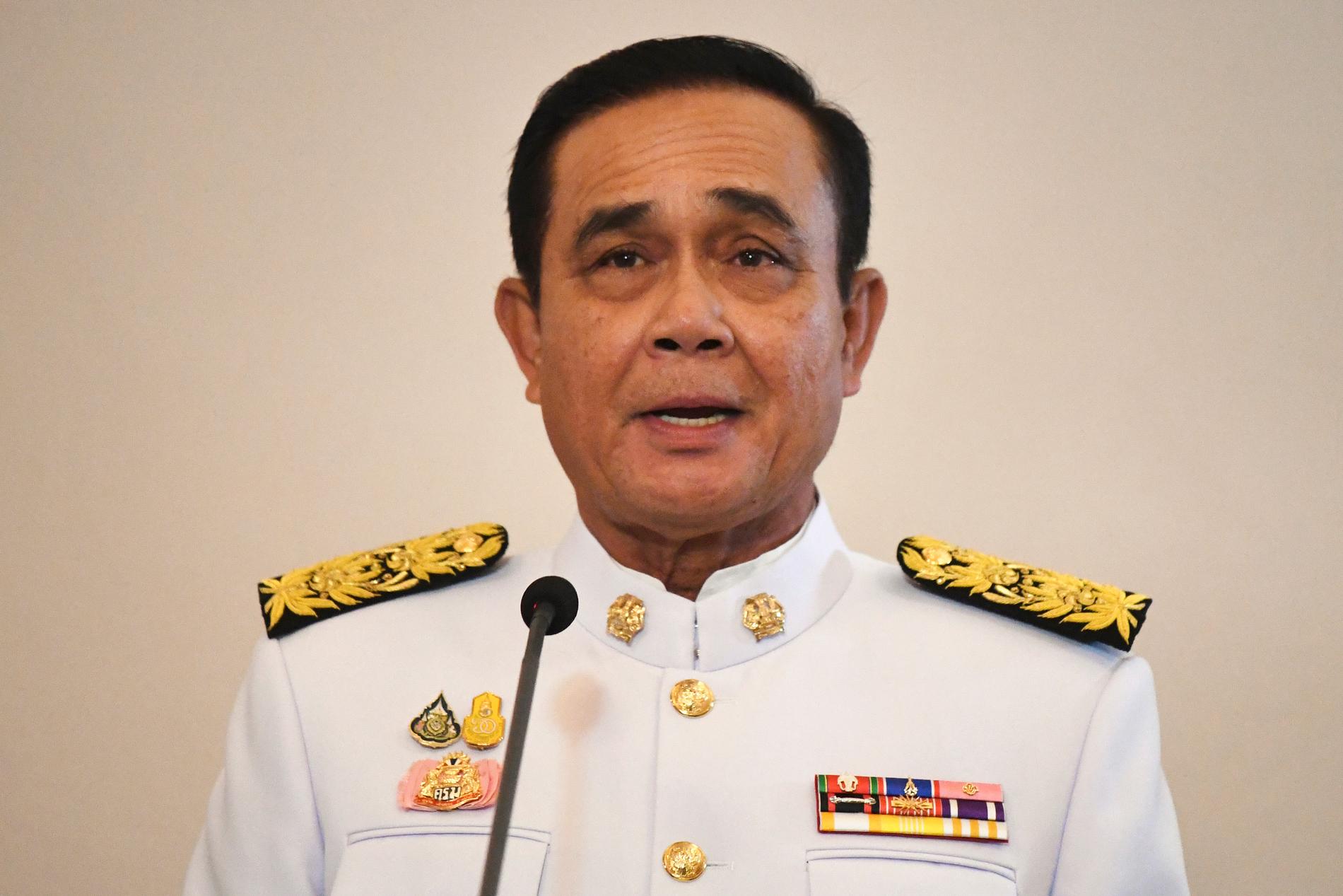 Nyss juntledare, nu premiärminister. Prayuth Chan-O-Cha har nu fått sin civila ministär godkänd av Thailands kung. Arkivbild.