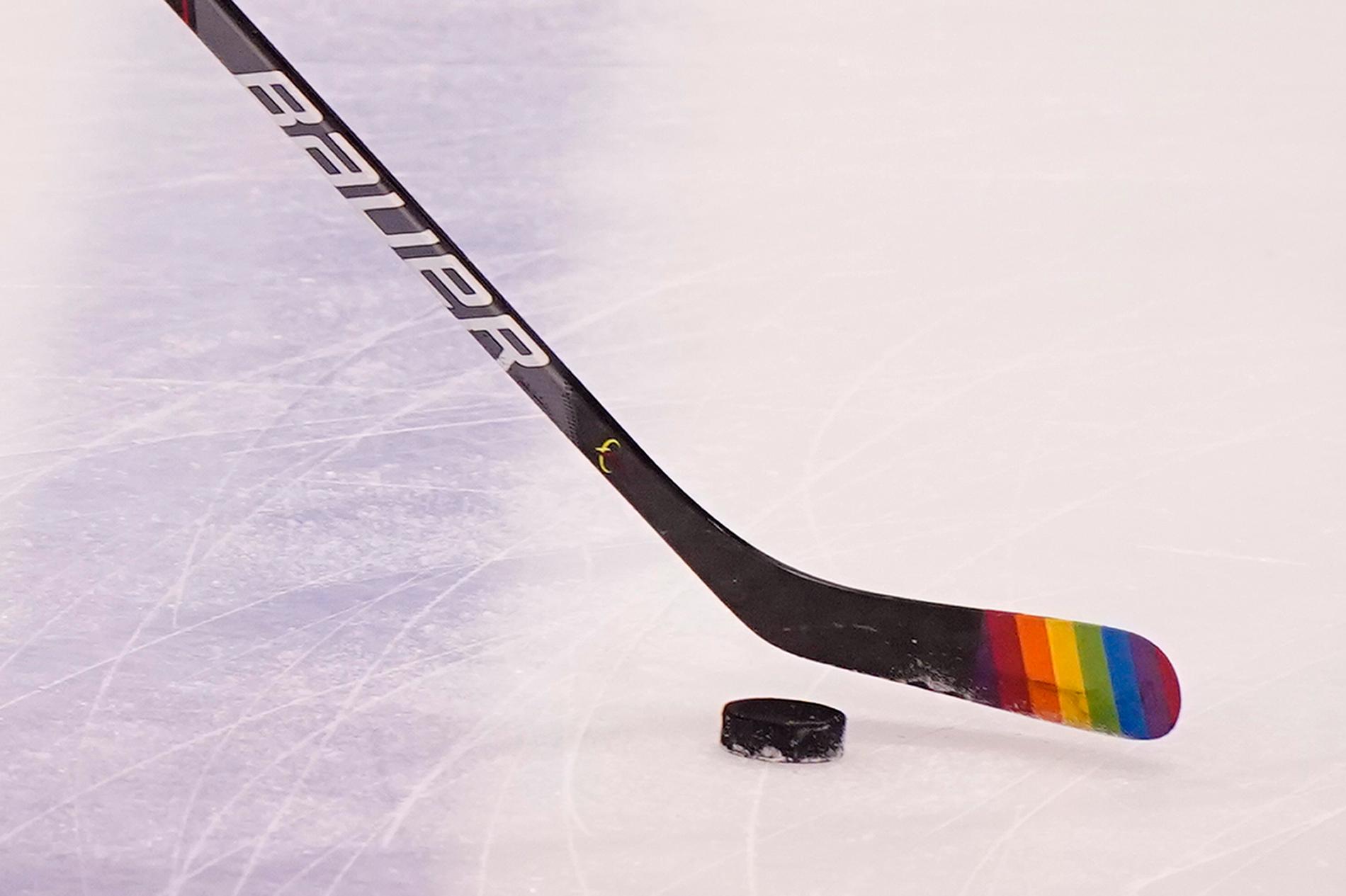 Flera NHL-lag uppmärksammar pride. Arkivbild.