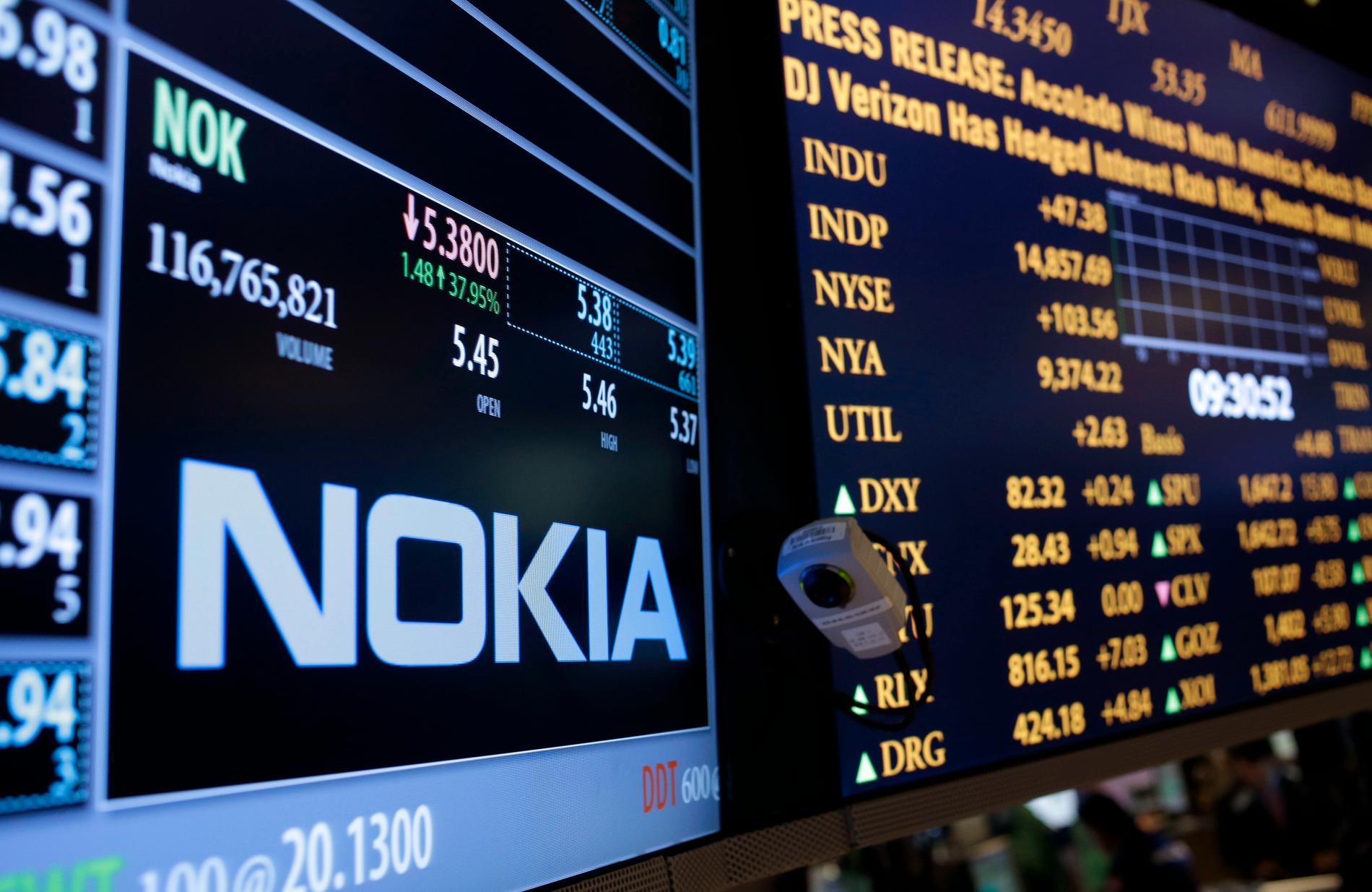 Nokia inleder samarbete med Nvidia, en av AI-hajpens stora vinnare. Arkivbild.