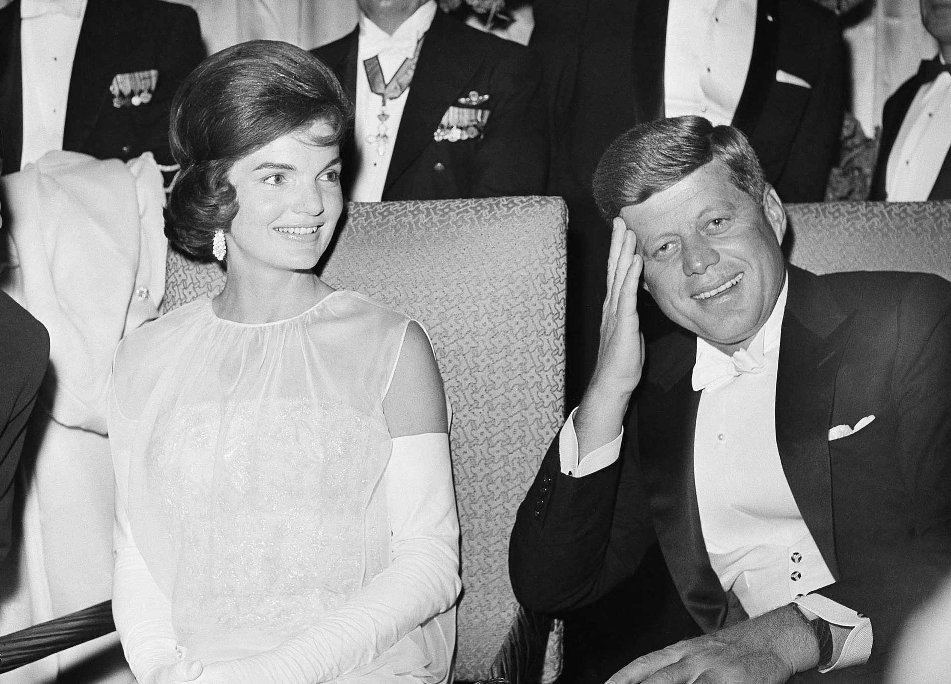 Jackie och John F Kennedy 1961.