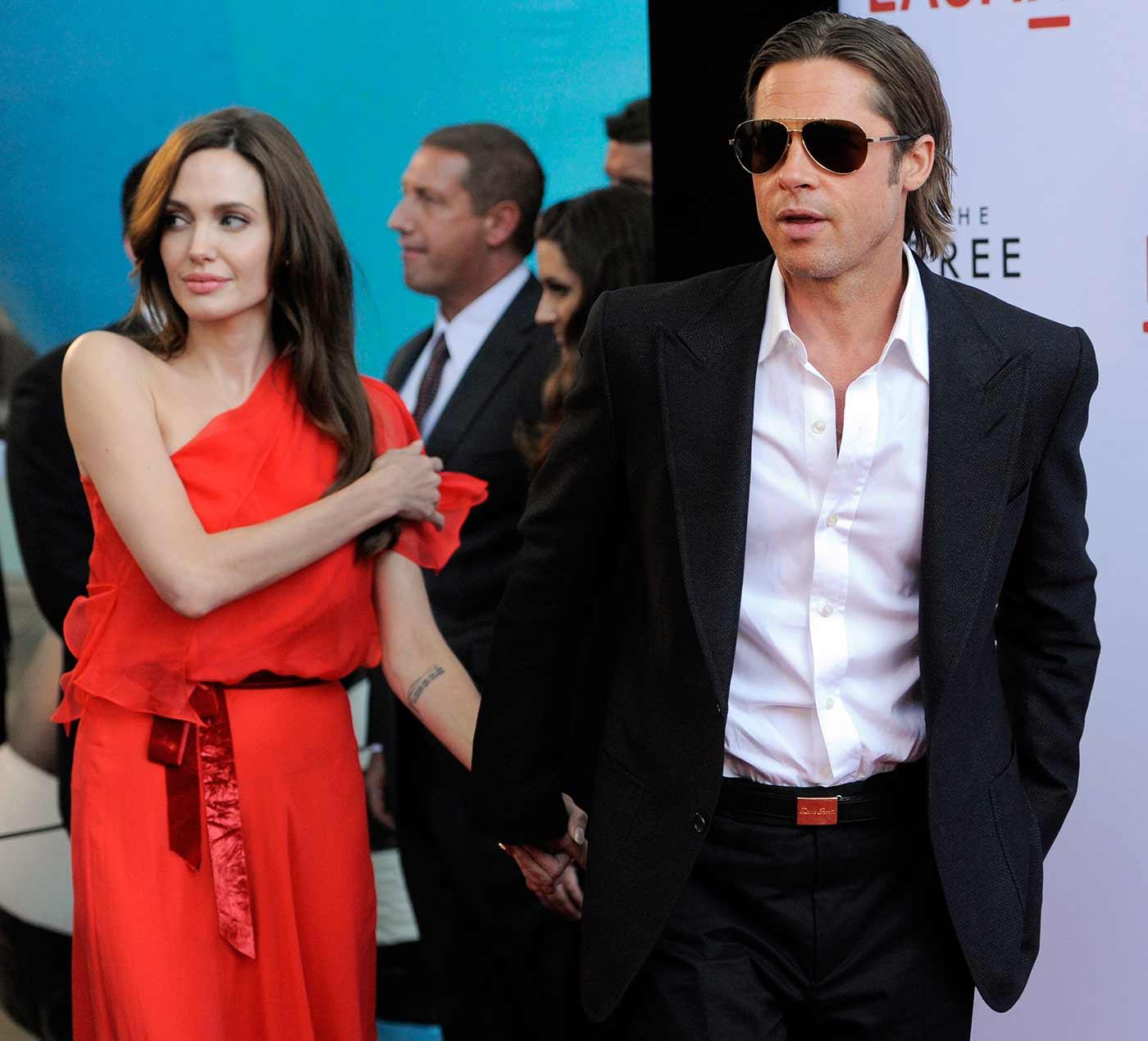 Angelina Jolie och Brad Pitt på premiären av ”The Tree of Life” 2011.