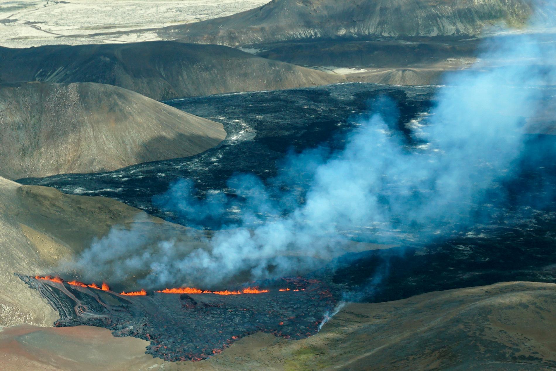 Vulkanutbrottet på Island.
