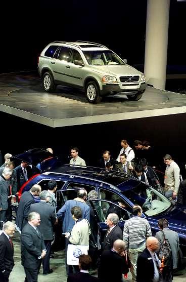 Publikmagnet Nya Volvo XC90 lockade genast amerikansk storpublik då den presenterades i går på bilsalongen i Detroit.