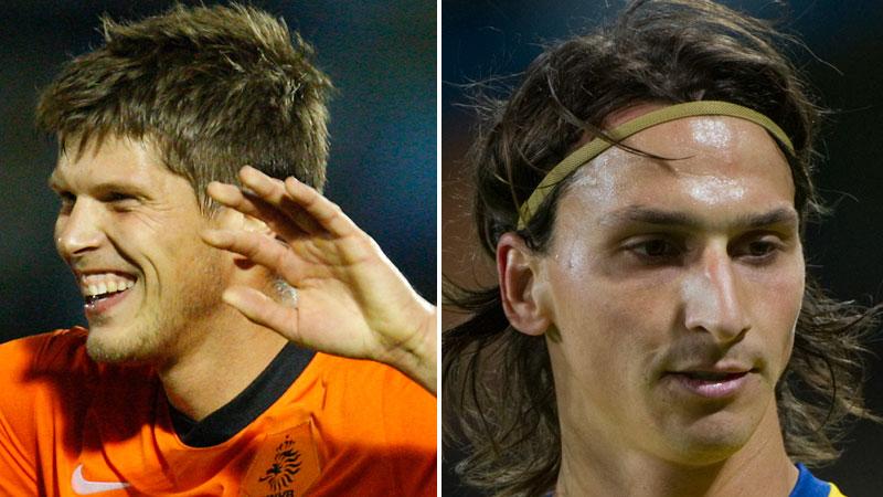 Klaas-Jan Huntelaar och Zlatan Ibrahimovic.