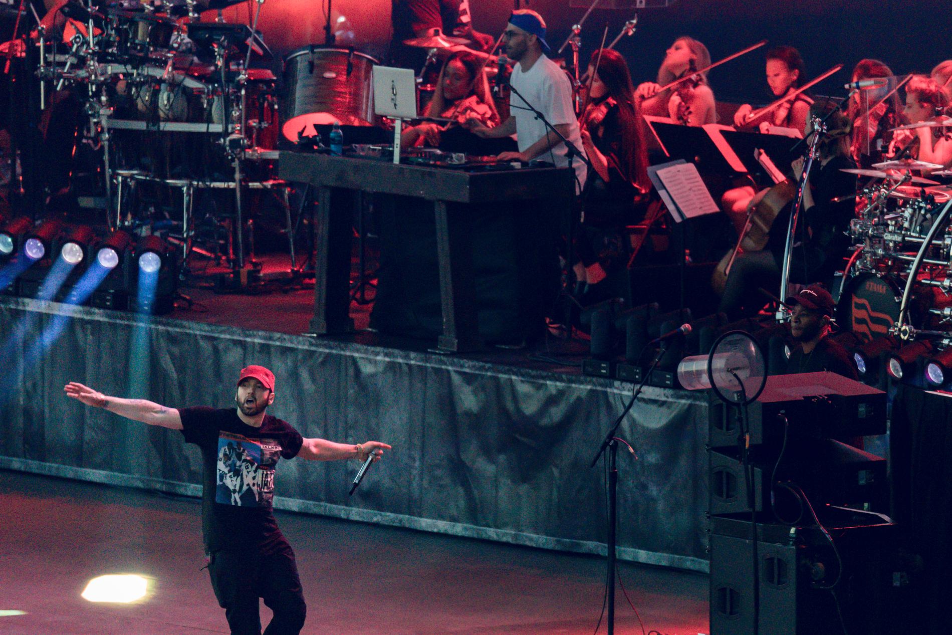 Eminem på Sommertid festival i Oslo. På måndag kommer ”Revival tour” till Stockholm.  