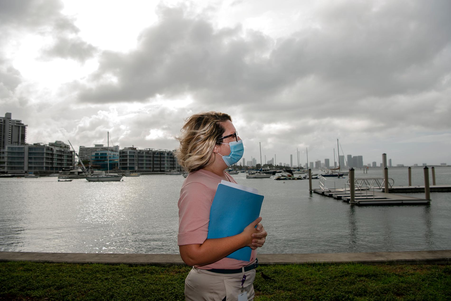 Amy Knowles är chef för Miami Beachs hållbarhetsarbete